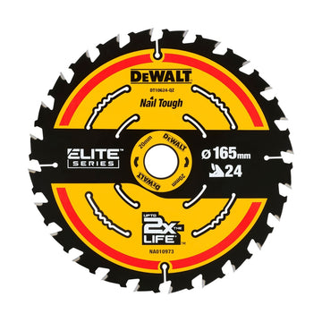 DEWALT ELITE Kreissägeblätt. 165/20 mm 24 WZ DT10624-QZ