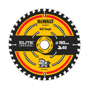 DEWALT ELITE Kreissägeblätt. 165/20 mm 40 WZ DT10640-QZ