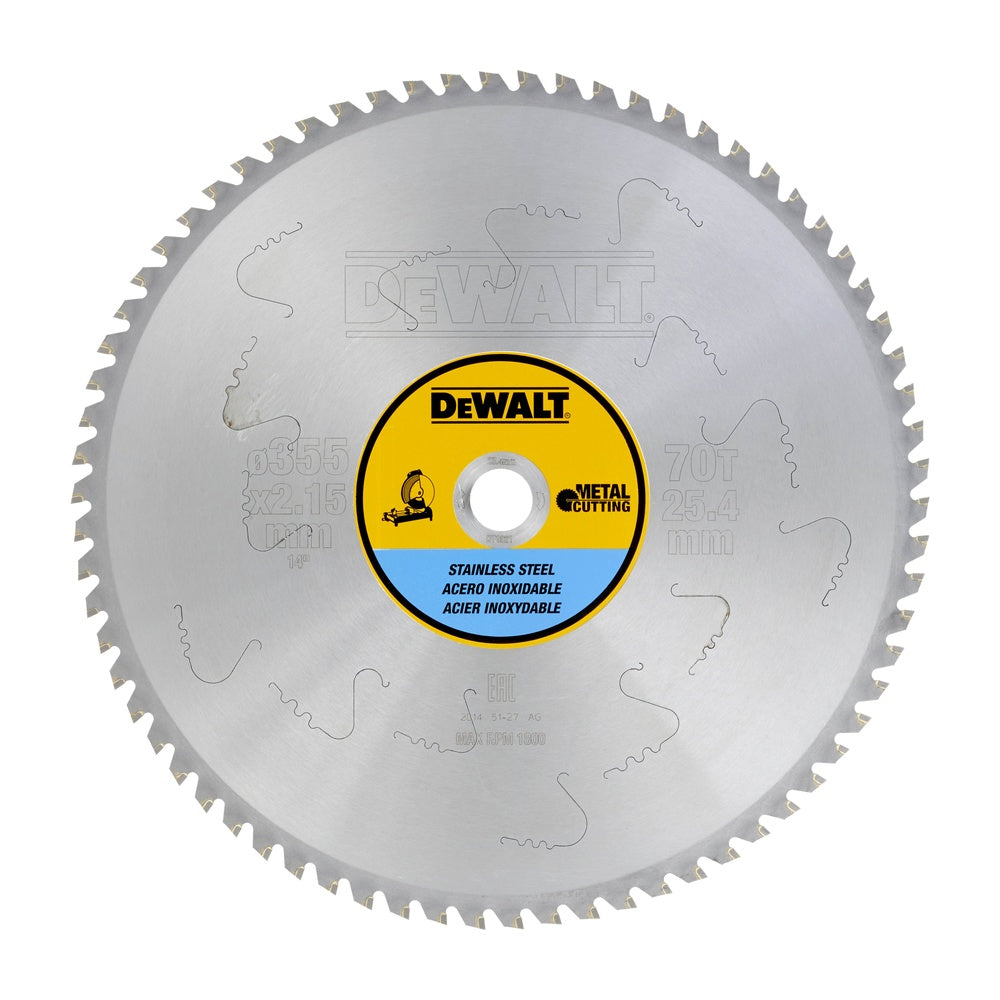 DEWALT Kreissägeblatt stat. 355/25,4mm 70 TFZ DT1921-QZ