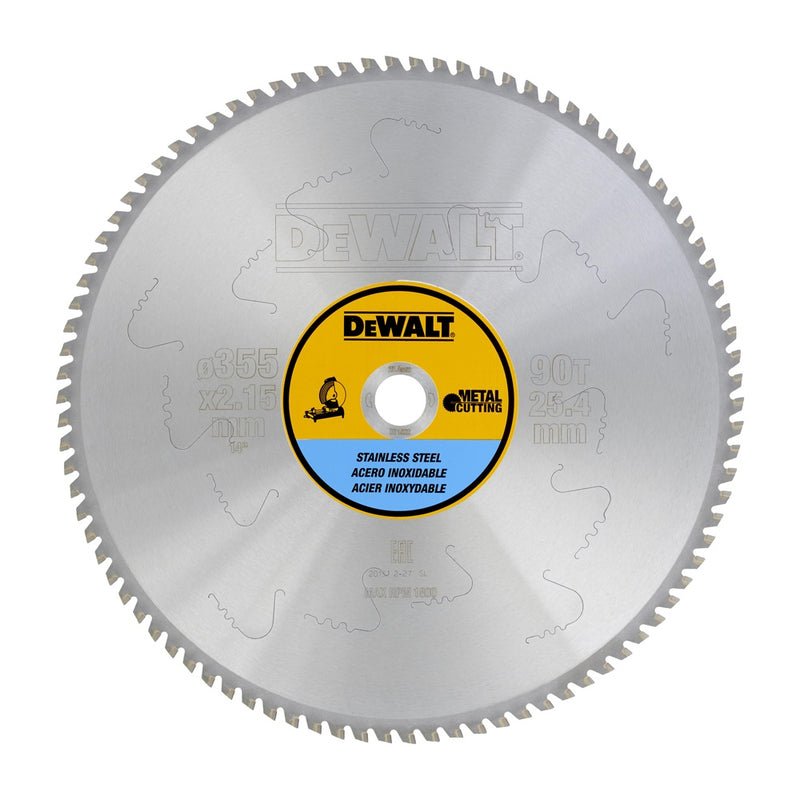 DEWALT Kreissägeblatt stat. 355/25,4mm 90 TFZ DT1922-QZ