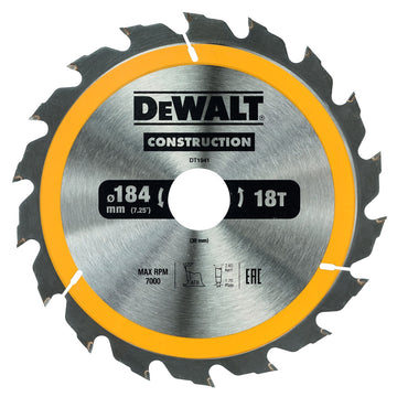 DEWALT Kreissägeblatt Handkr. 184/30mm 18 WZ DT1941-QZ