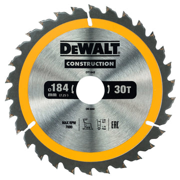 DEWALT Kreissägeblatt Handkr. 184/30mm 30 WZ DT1942-QZ