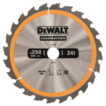 DEWALT Kreissägeblatt Stat. 250/30mm 24 WZ DT1956-QZ