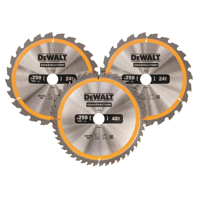 DEWALT Kreissägeblatt-Set 3-tlg. Stat DT1963-QZ