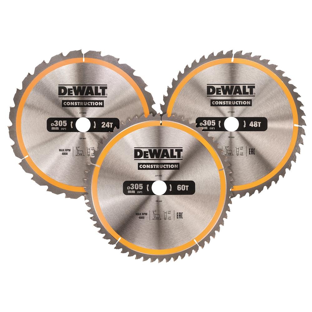 DEWALT Kreissägeblatt-Set 3-tlg. Stat DT1964-QZ