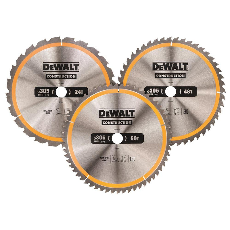DEWALT Kreissägeblatt-Set 3-tlg. Stat DT1964-QZ