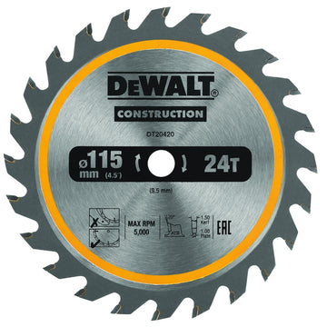 DEWALT Kreissägeblatt Akku 115/9,5mm 24Z DT20420-QZ