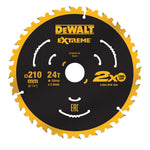 DEWALT Kreissägeblatt stat. 210/30mm 24 WZ DT20432-QZ