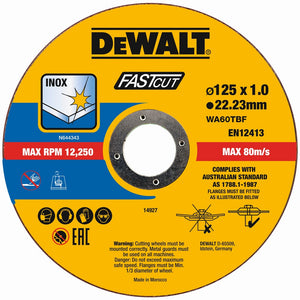 DEWALT Trennscheibe 125x1x22,23 mm Inox DT20540-QZ