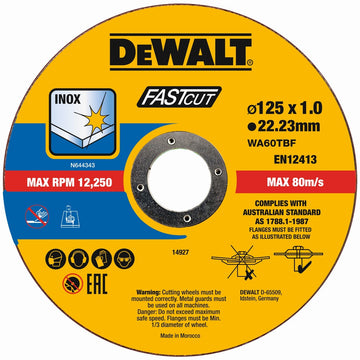 DEWALT Trennscheibe 125x1x22,23 mm Inox DT20540-QZ