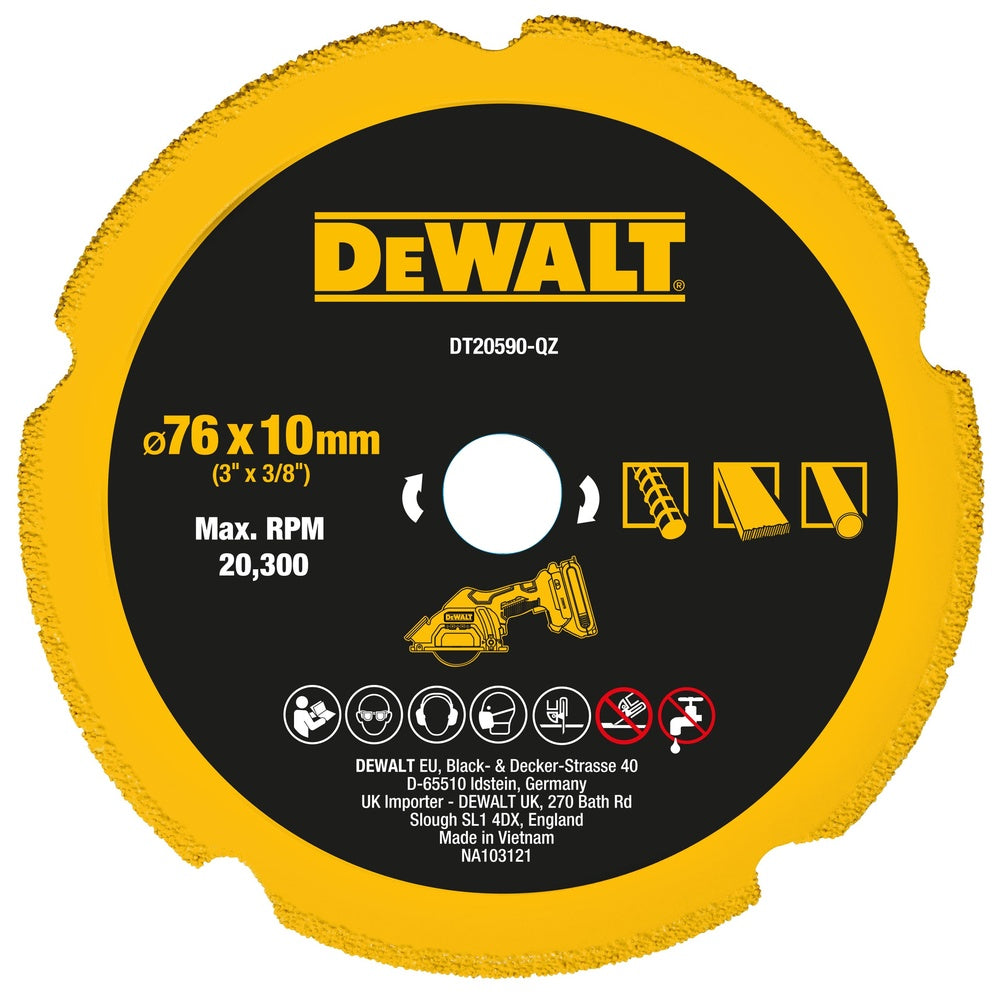 DEWALT Diamanttrennscheibe Multimaterial 76mm DT20590-QZ