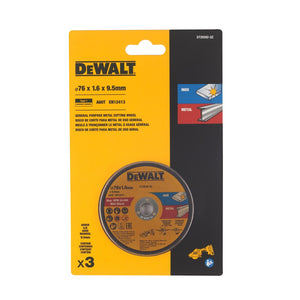 DEWALT Trennscheibe 76x1,6x9,5 mm Inox/Metall DT20592-QZ