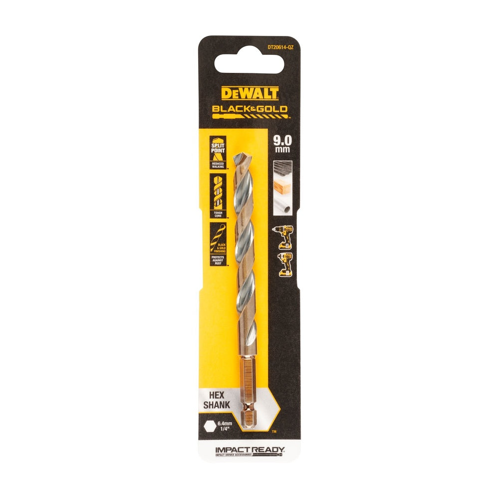 DEWALT Metallbohrer HSS-G, 9 mm, Sechskant DT20614-QZ