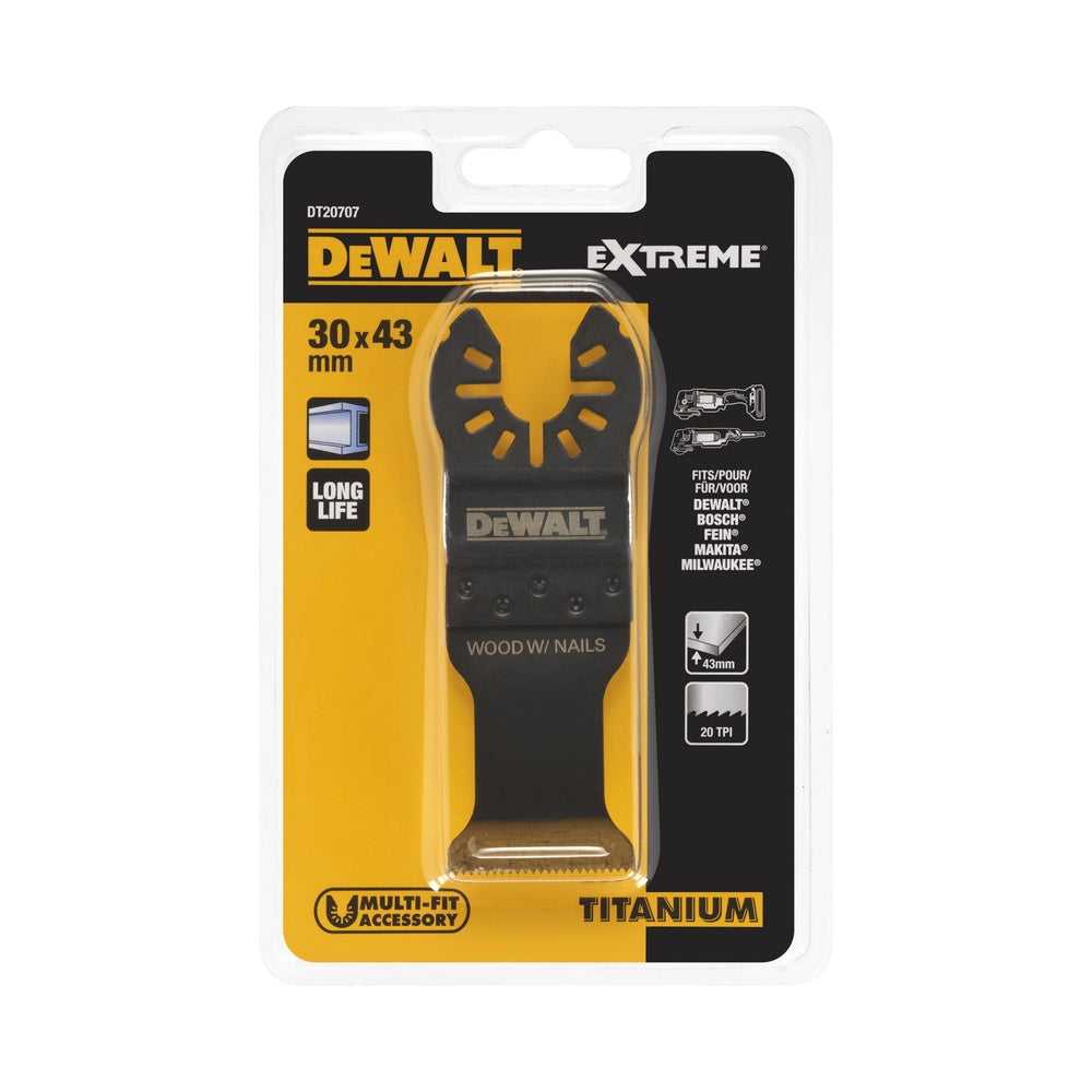 DEWALT Multi-Tool Sägeblatt Met 43x30mm DT20707-QZ