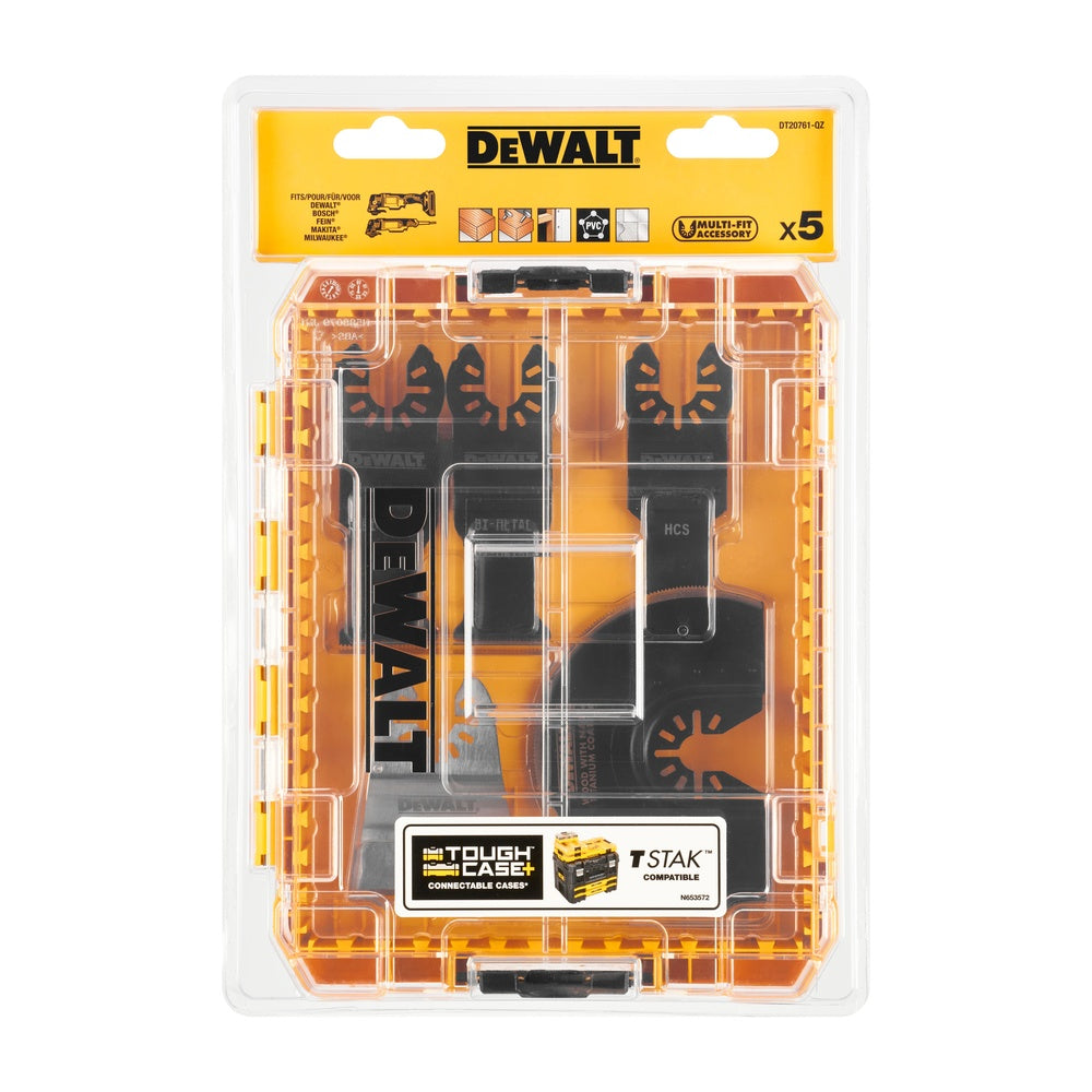 DEWALT 5-tlg. Multi-Tool Zubehör-Set DT20761-QZ