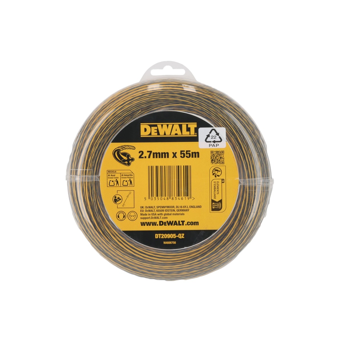 DEWALT Trimmer-Faden 55 m / 2,7 mm DT20905-QZ