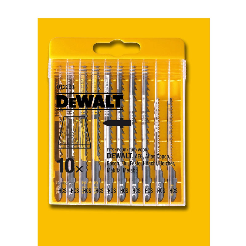DEWALT Stichsägeblätter-Set 10-tlg. Holz DT2290-QZ