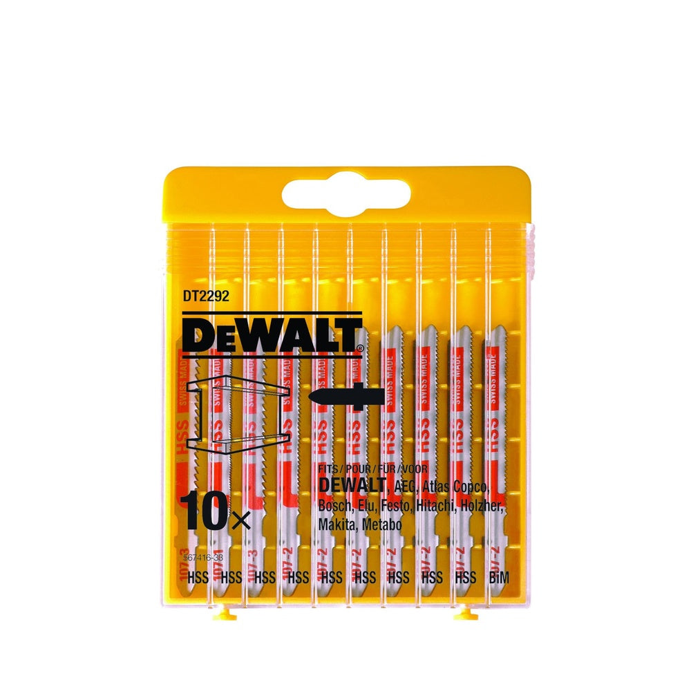 DEWALT Stichsägeblätter-Set 10-tlg. Metall DT2292-QZ
