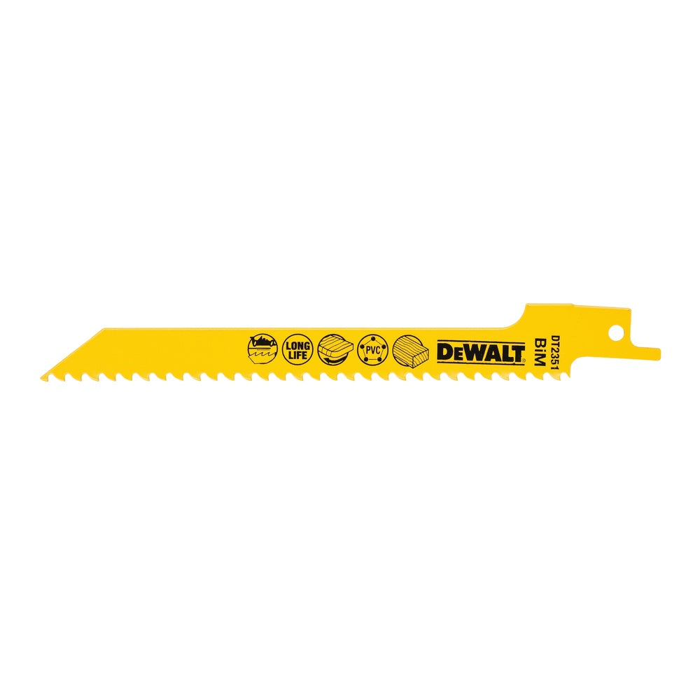 DEWALT Säbelsägeblatt BIM Holz 152mm 5 Stk DT2351-QZ