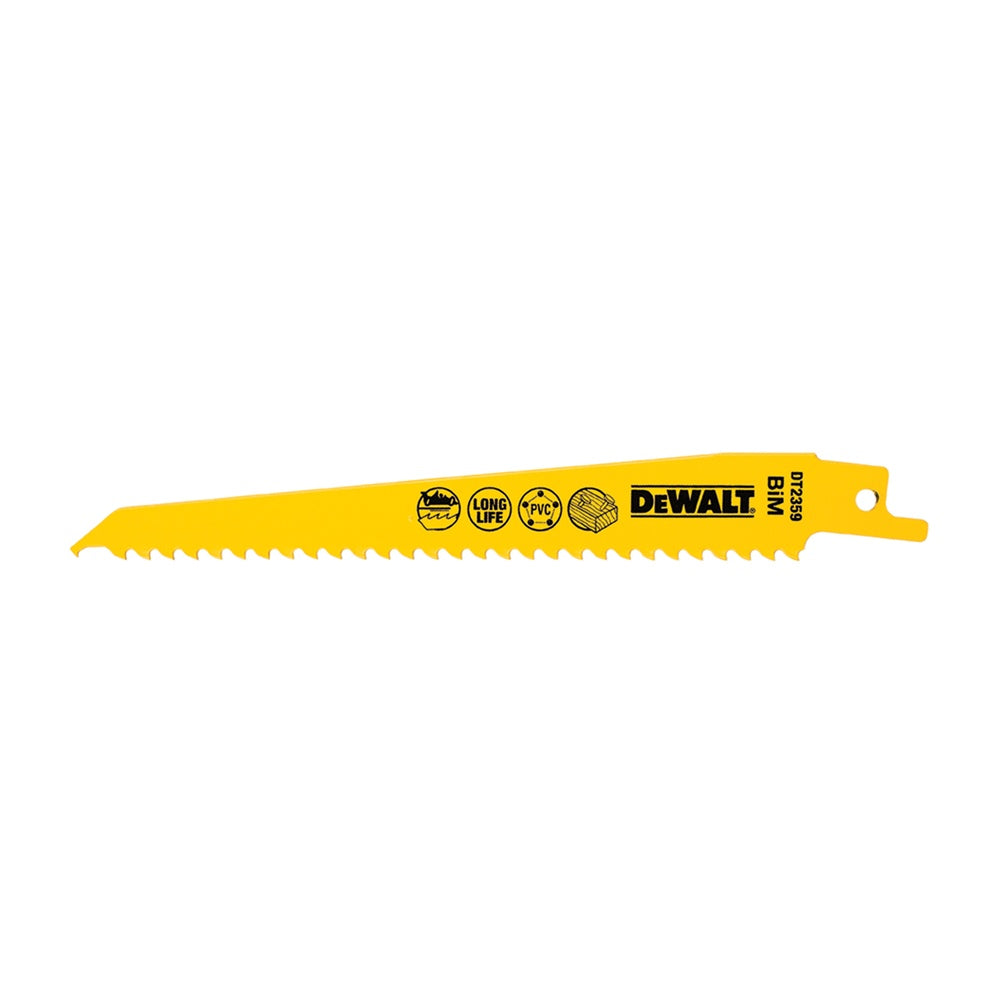 DEWALT Säbelsägeblatt BIM Holz 152mm 6 TPI DT2359-QZ