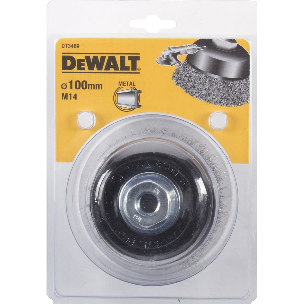 DEWALT Topfbürste gewellt 100mm M14 DT3489-QZ