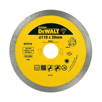 DEWALT Diamanttrennscheibe DWC410 Granit 110mm DT3715-QZ