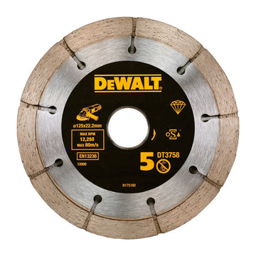 DEWALT Diamanttrennscheibe Sandwich 125x22,2mm DT3758-QZ