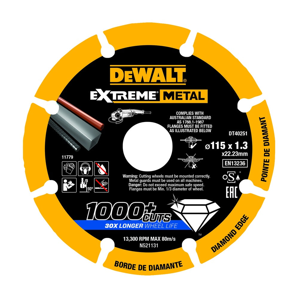 DEWALT Diamanttrennscheibe 115x1.3mm DT40251-QZ