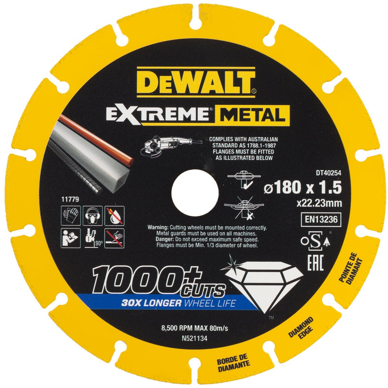 DEWALT Diamanttrennscheibe 180x1.5mm DT40254-QZ