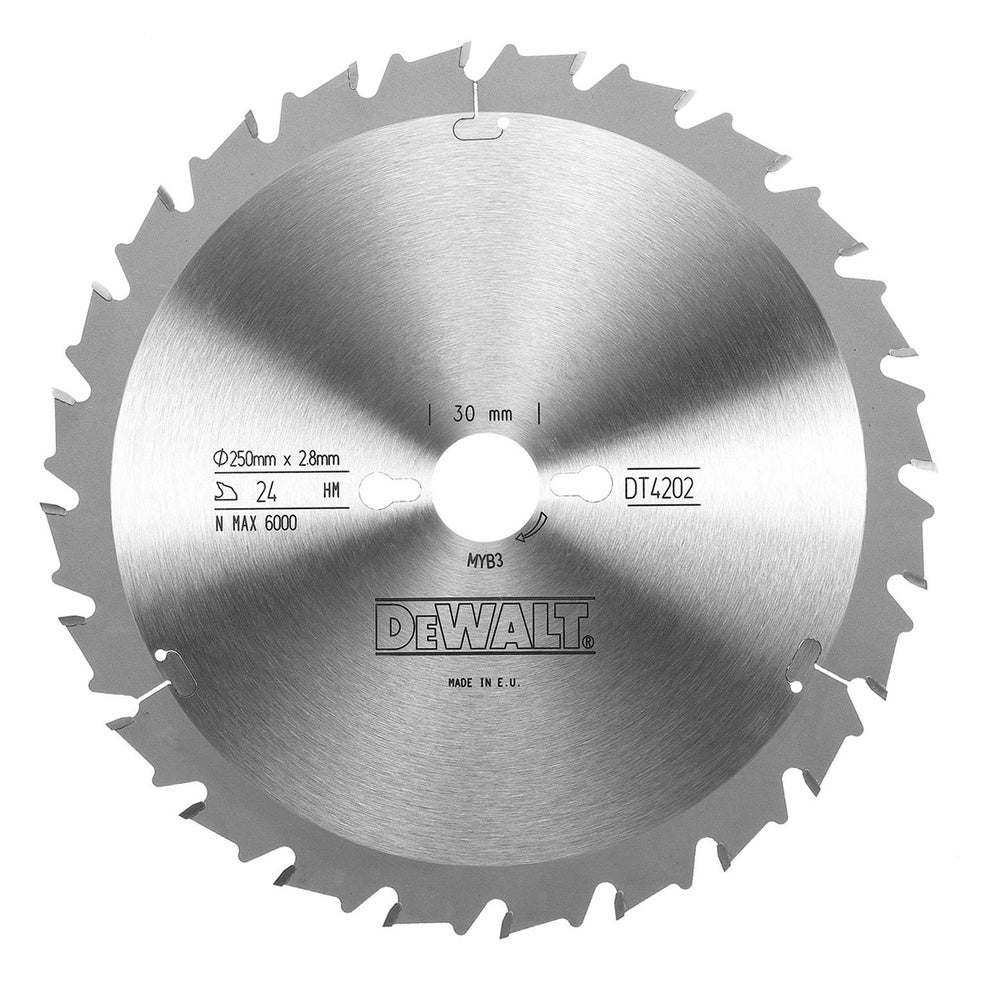 DEWALT Kreissägeblatt stat. 250/30mm 24 FZ DT4202-QZ