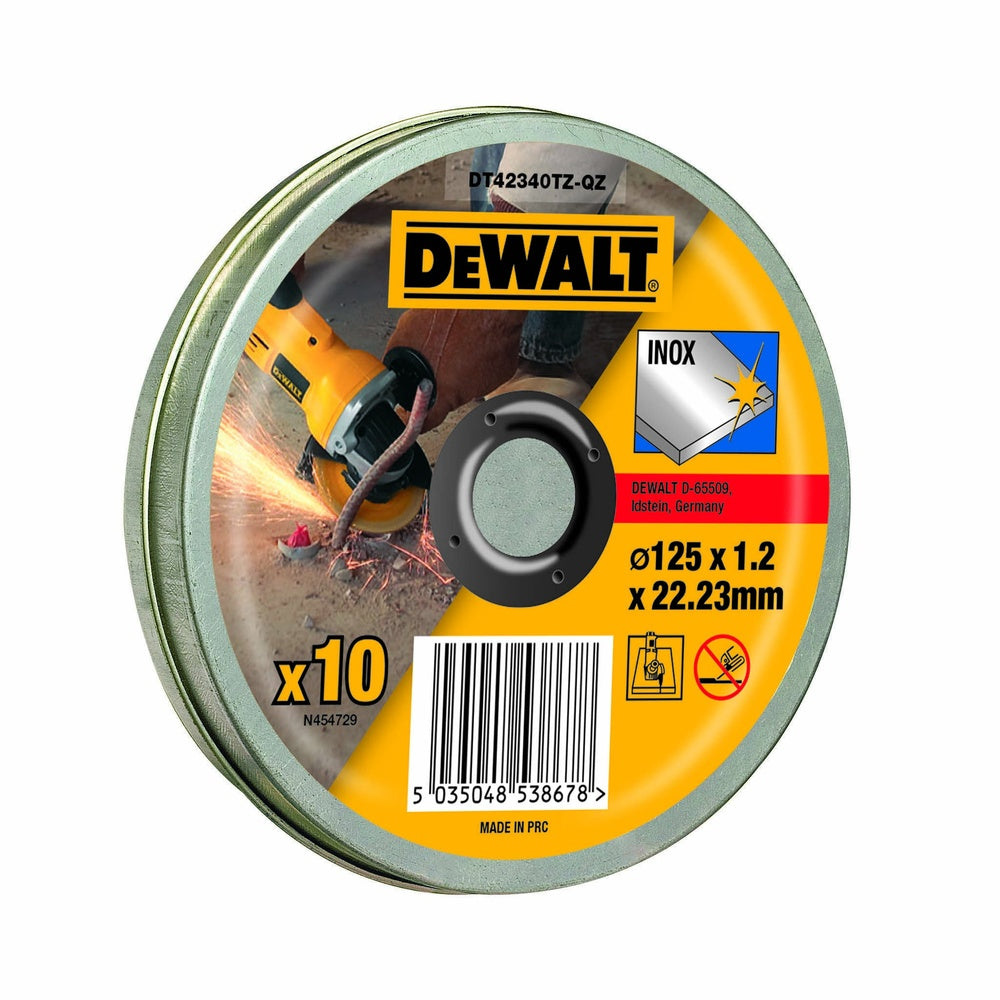 DEWALT Trennscheibe 125x1,2x22,23mm Inox 10 St DT42340TZ-QZ