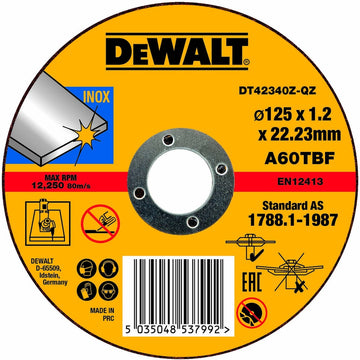 DEWALT Trennscheibe 125x1,2x22,23 mm Inox DT42340Z-QZ