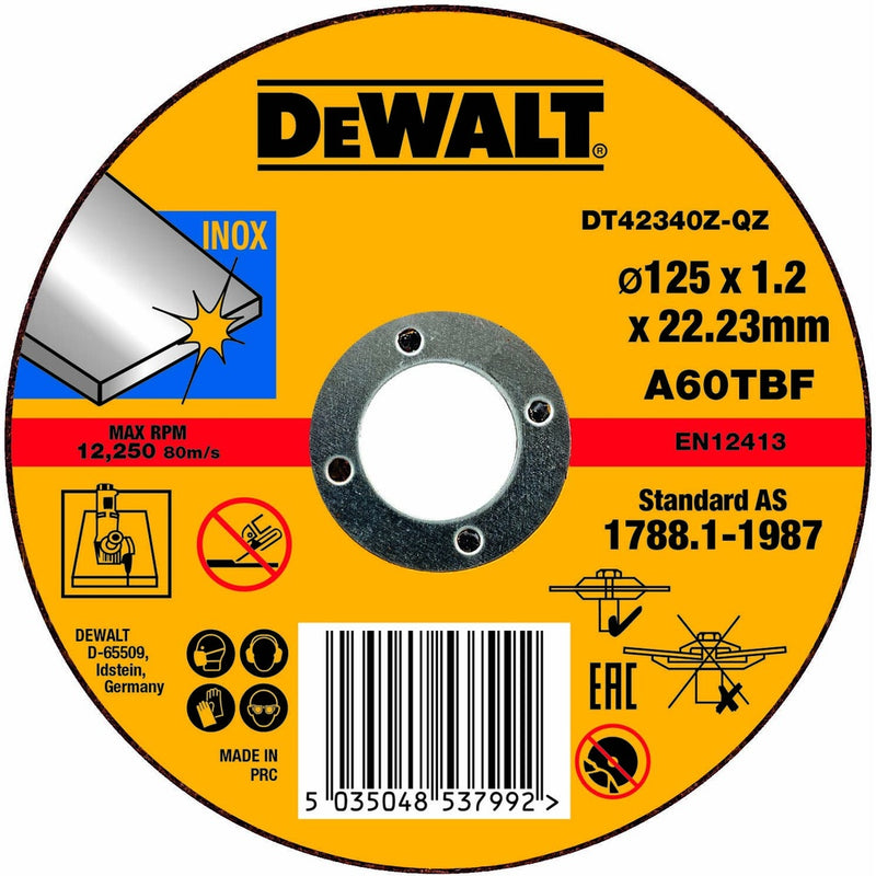DEWALT Trennscheibe 125x1,2x22,23 mm Inox DT42340Z-QZ