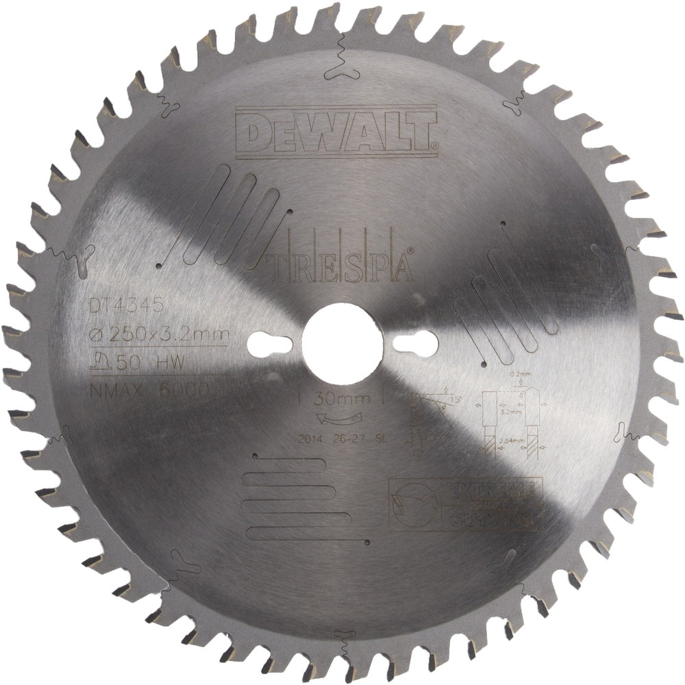 DEWALT Kreissägeblatt stat. 250/30mm 50HZ DT4345-QZ