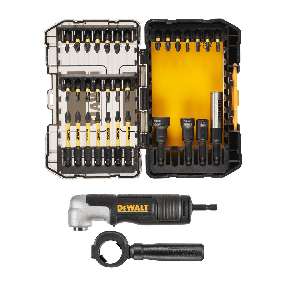 DEWALT 33-tlg. Bit-Set inkl. Winkelvorsatz DT70782-QZ
