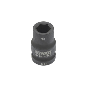 DEWALT Steckschlüssel kurz 14mm 1/2 Schlagfest DT7532-QZ