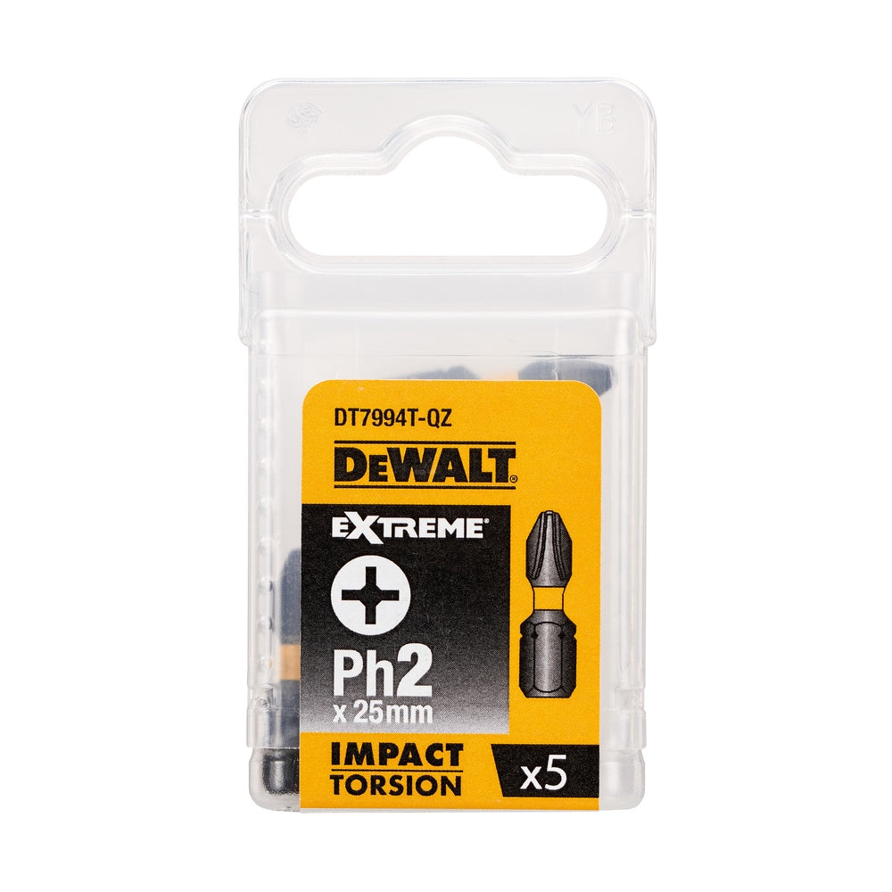 DEWALT Torsion Bit schlagf. Ph2 25mm 5 Stk DT7994T-QZ