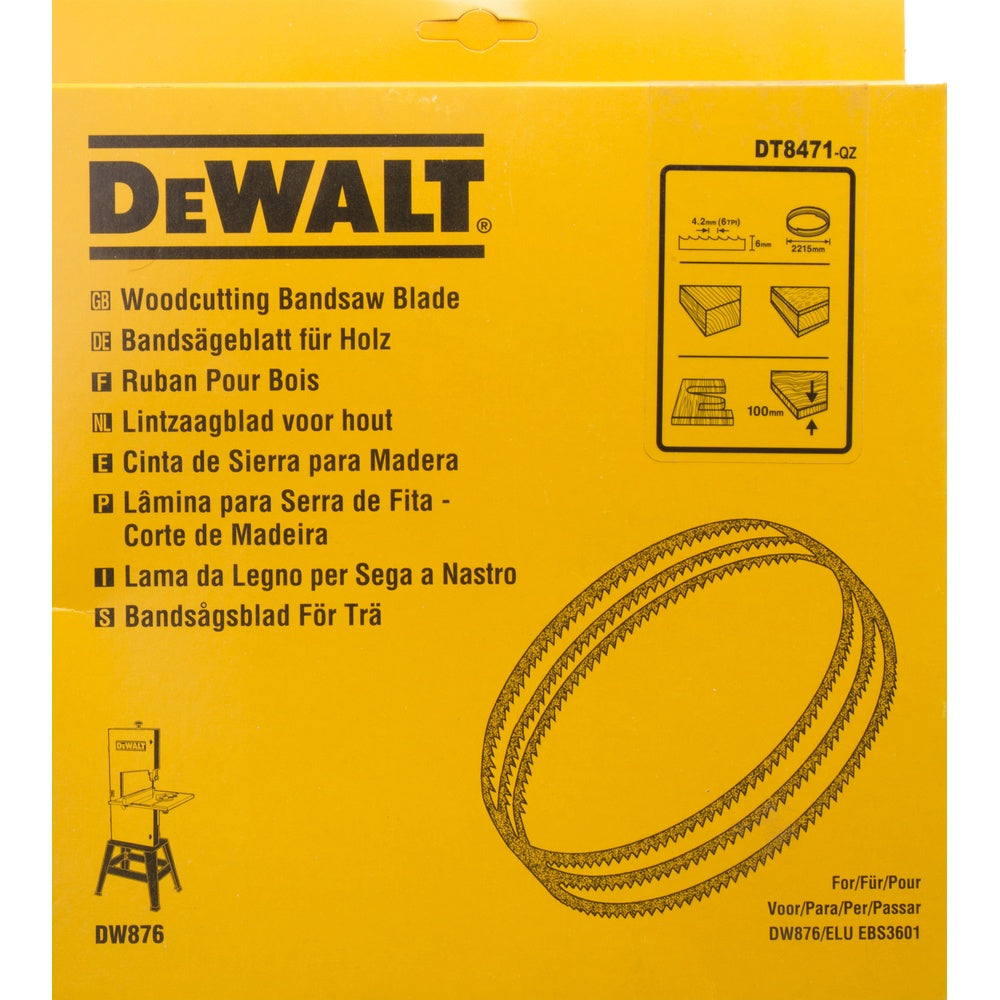 DEWALT Bandsägebl 2215x6x0,4mm 4,2mm DT8471-QZ