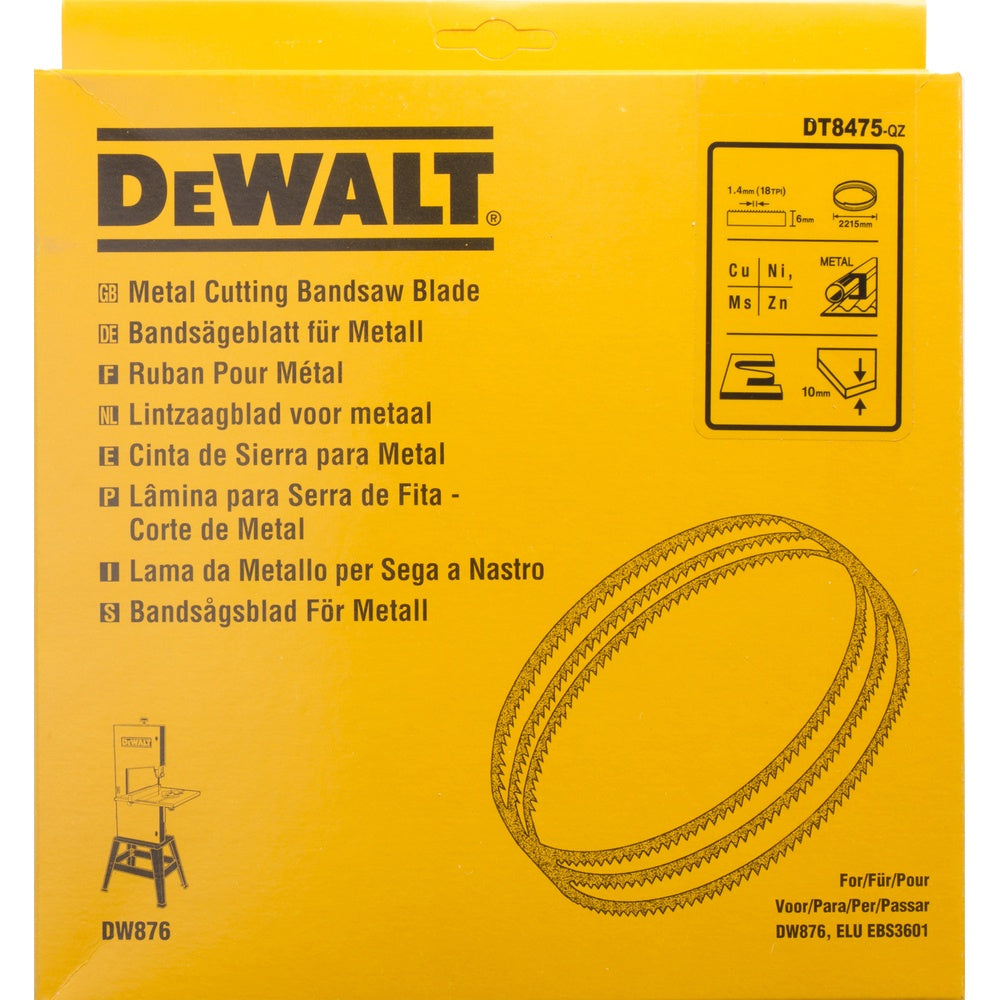 DEWALT Bandsägebl 2215x6x0,6mm 1,4mm DT8475-QZ