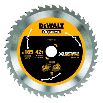 DEWALT Kreissägeblatt Tauchkr.165/20mm 42 WZ/FZ DT99561-QZ