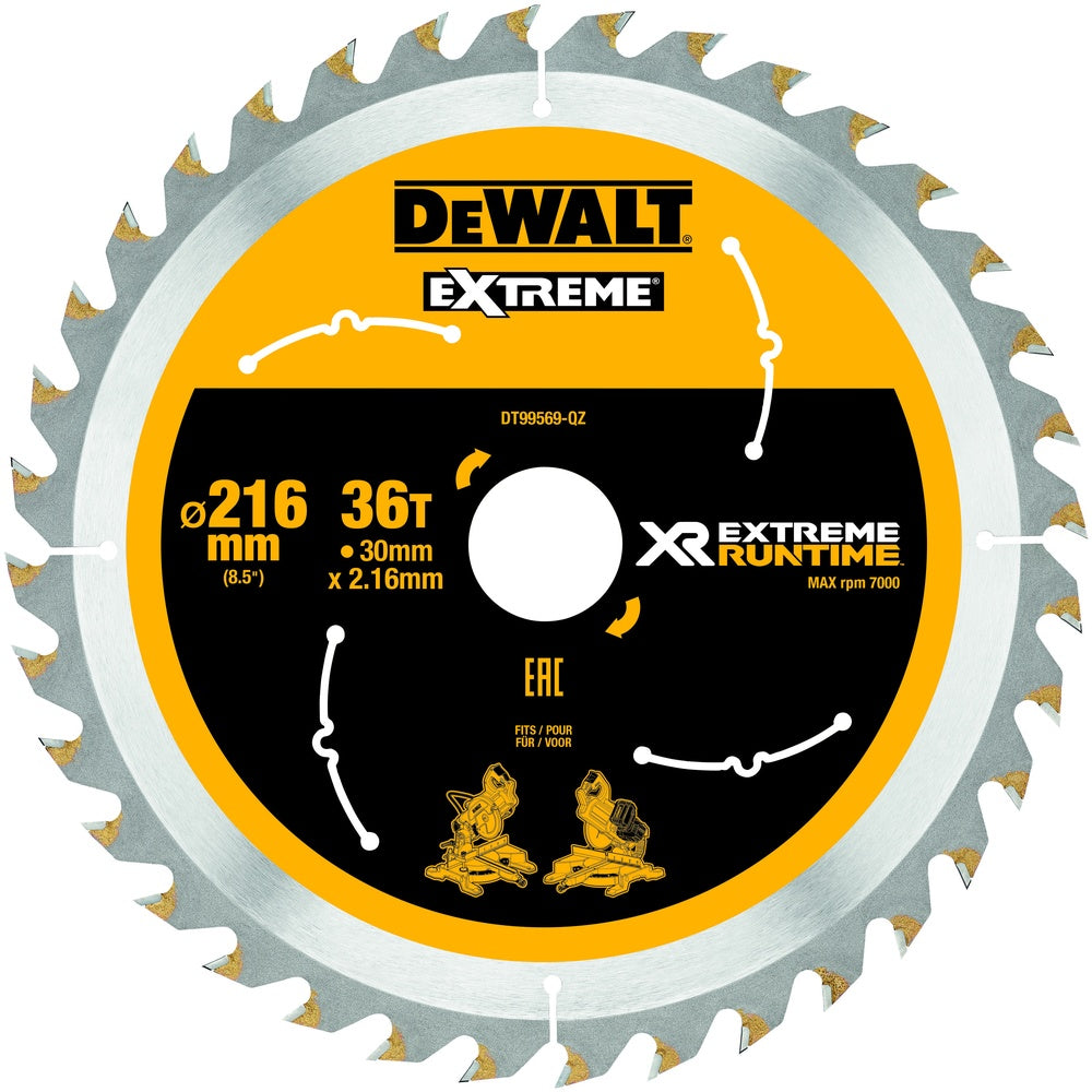 DEWALT Kreissägeblatt stat. 216/30mm 36 WZ/FZ DT99569-QZ