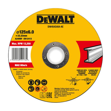 DEWALT Schruppscheibe 125x6x22,23 mm Metall DW4543AIA-AE