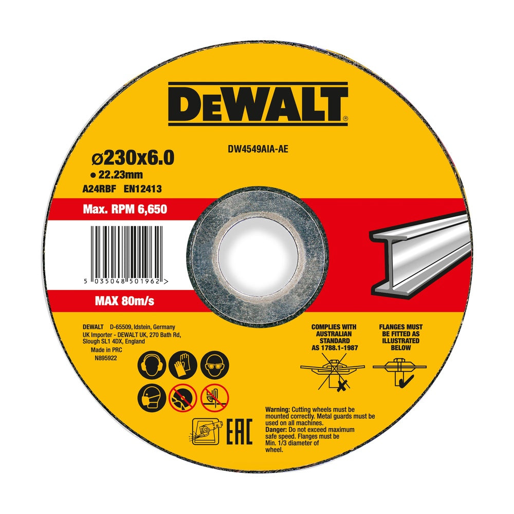 DEWALT Schruppscheibe 230x6x22,23 mm Metall DW4549AIA-AE