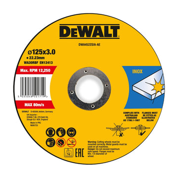 DEWALT Trennscheibe 125x3x22,23 mm Inox DWA4522SIA-AE
