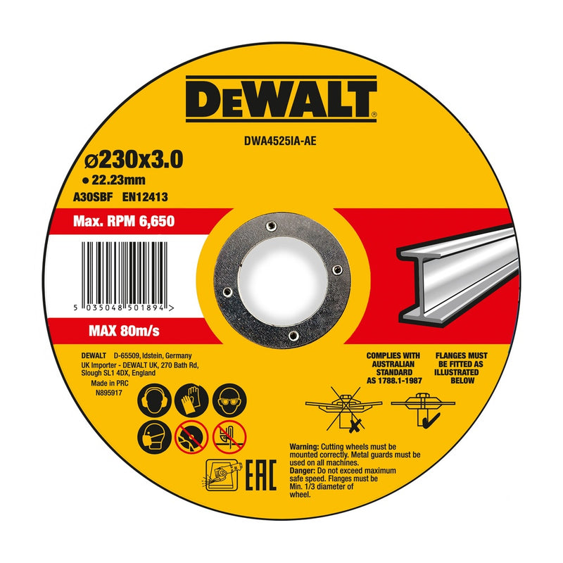 DEWALT Trennscheibe 230x3x22,23 mm Metall DWA4525IA-AE