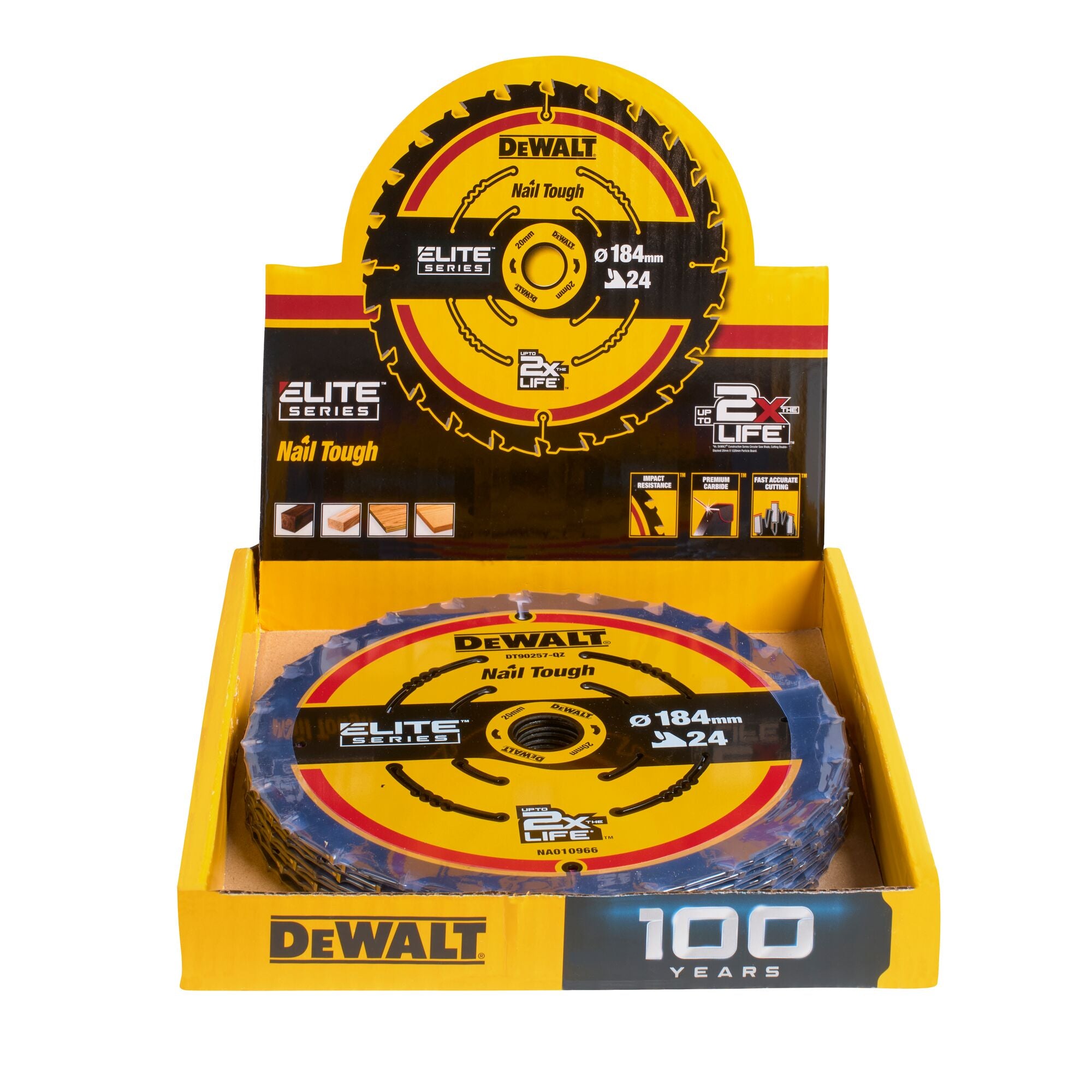DEWALT ELITE Kreissägeb. 184/16mm 24 WZ Disp. DT10401-QZ
