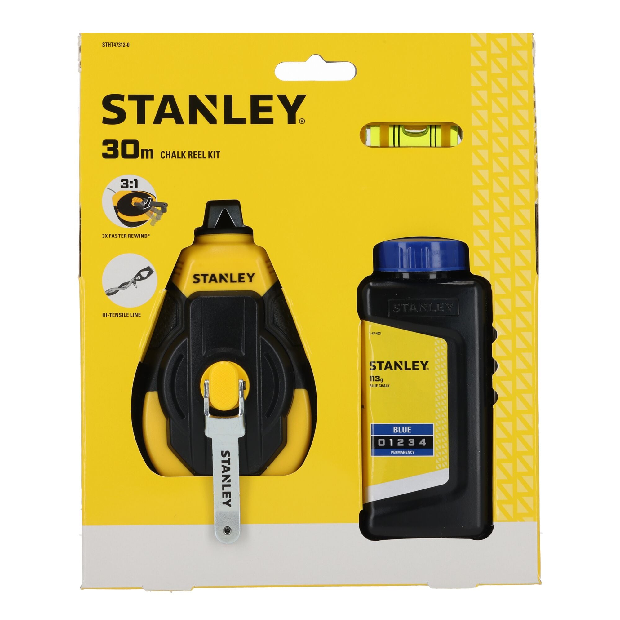 STANLEY Schlagschnur Kunststoff Profi, Set STHT47312-0
