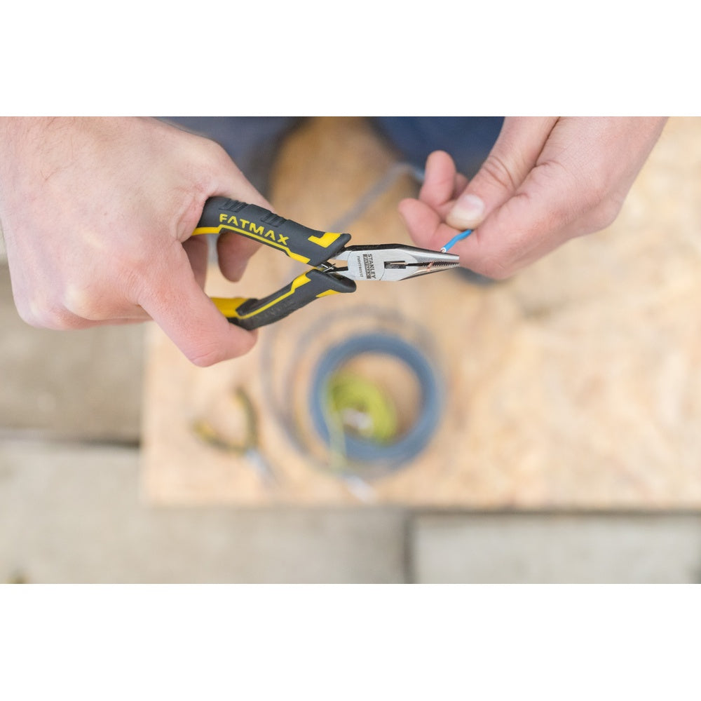 Stanley Präzisions-Flachrundzange mit Schneide FMHT0-80517