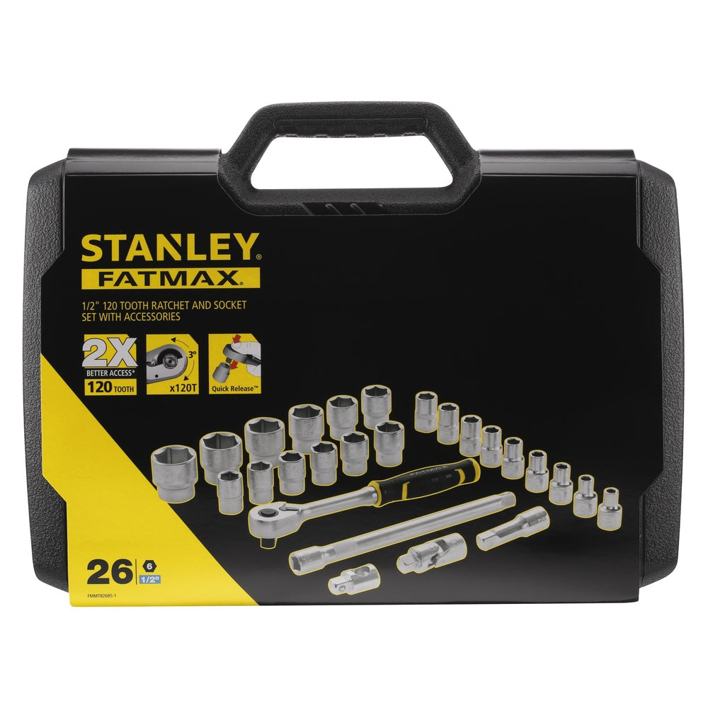 STANLEY Steckschlüssel Set 1/2", 26-teilig FMMT82685-1