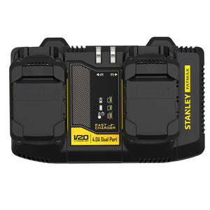 Stanley Akku-2-Schacht-Ladegeraet 18V V20 4A SFMCB24-QW